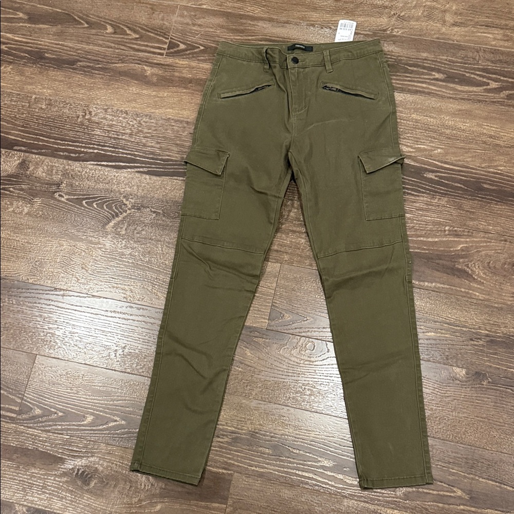 Forever 21 Olive Cargo Pants